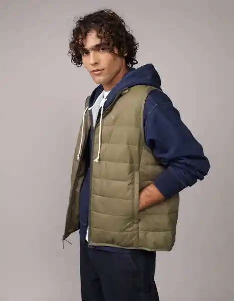 Chaqueta Hombre Verde Talla LARGE 1758309 American Eagle