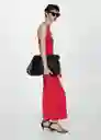 Vestido Peti Rojo Talla M Mujer Mango