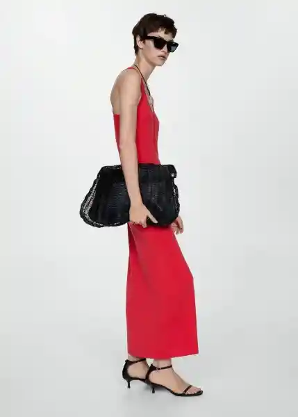 Vestido Peti Rojo Talla M Mujer Mango