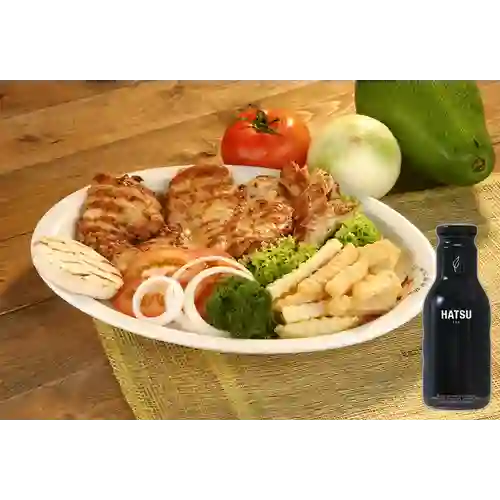 Combo Pollo a la Plancha + Hatsu Negro 400 ml