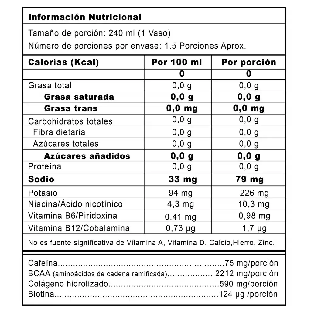 Mahati Pink  energía sin azúcar ni calorías