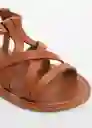 Sandalias Aurab Cuero Talla 28 Niñas Mango