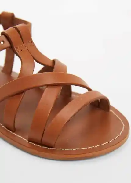 Sandalias Aurab Cuero Talla 28 Niñas Mango