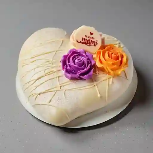 Postre Helado Corazon M Flor Comestible