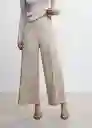 Pantalón Lote Piedra Talla S Mujer Mango