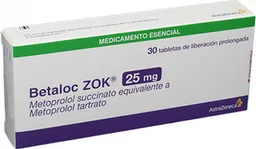 Betaloc Zok (25 mg) 30 Tabletas