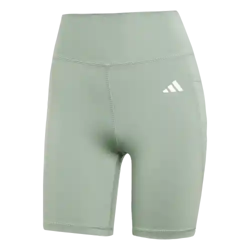 Adidas Licra Opt Ess St 7In Entrenamiento de Mujer Verde T XS