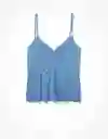 Blusa Mujer Azul Talla MEDIUM 400381907323 American Eagle