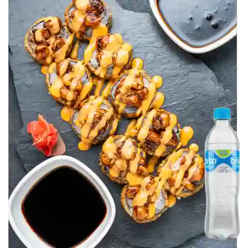 Rolls Passion Apanado 10 Bocados +Agua Brisa 600ml