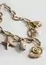 Collar Thalia Oro Talla 99 Mujer Mango