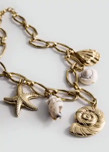 Collar Thalia Oro Talla 99 Mujer Mango