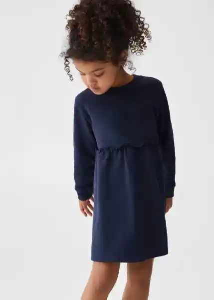 Vestido Jupiter Navy Talla 72 Niña Mango