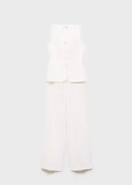 Enterizo Mono Loly Offwhite Talla M Mujer Mango