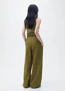 Enterizo Mono Singapur Khaki Talla XL Mujer Mango