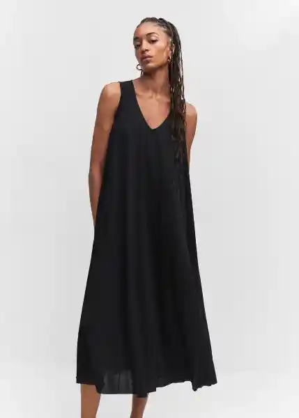 Vestido Turmalin-A Negro Talla XS Mujer Mango