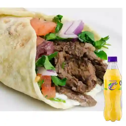 Combo Shawarma Beef + Quatro Original 400ML