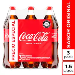 Coca-Cola Gaseosa Sabor Original 1.5L