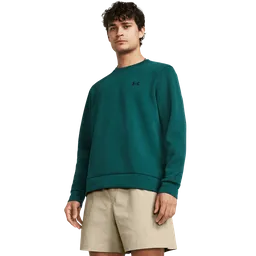 Under Armour Sudadera Unstoppable Flc Crew Verde Hombre SM