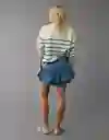 Falda Mujer Azul Talla: 8 5109532 American Eagle