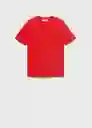 Camiseta Ritapi Rojo Talla S Mujer Mango