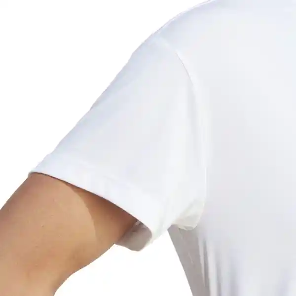 Adidas Camiseta Run it Bl Tee Para Mujer Blanco Talla S