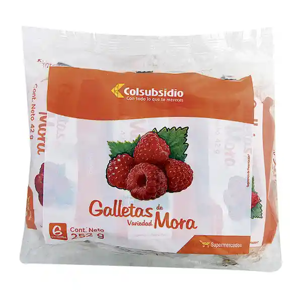 Galleta Mora Colsubsidio 6 Und