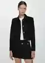 Chaqueta Doris Negro Talla L Mujer Mango