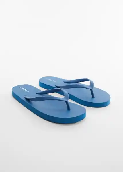 Chanclas Solid Azul Talla 38 Niños Mango