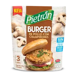 Pietrán Burguer de Pollo Con Champiñones 300 g