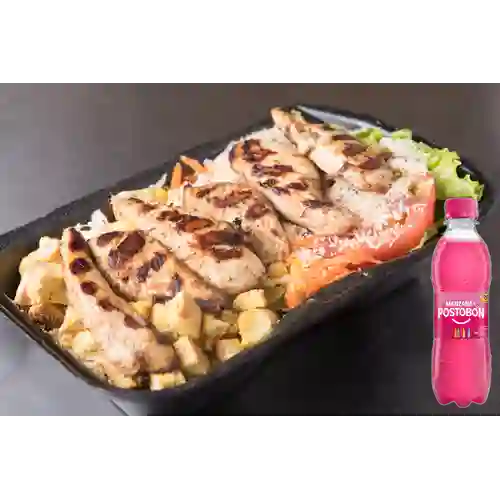 Ensalada Del Huerto Grill +Postobón Manzana 250ml