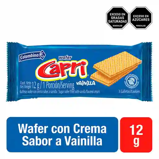Colombina Galleta Wafer Capri Vainilla