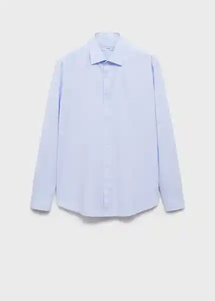 Camisa Vitoria Celeste Talla S Hombre Mango
