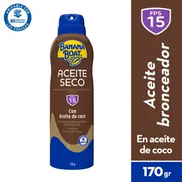 Banana Boat Protector Solar en Seco con Aceite de Coco FPS 15 170 g