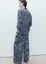 Pantalón Nemo Azul Talla XS Mujer Mango