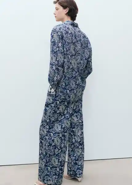Pantalón Nemo Azul Talla XS Mujer Mango