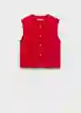 Chaleco Winneba Rojo Talla M Mujer Mango