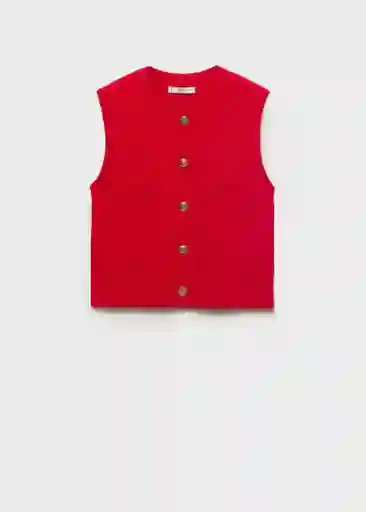 Chaleco Winneba Rojo Talla M Mujer Mango