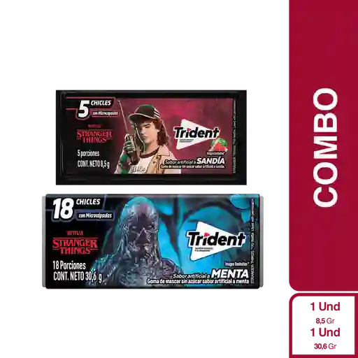 Trident Sandía 5 Und + Trident Evup Menta