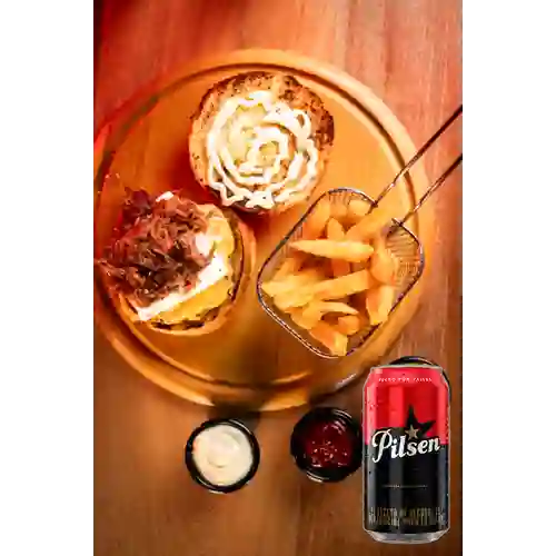 Combo Hamburguesa Pork Cheese + Pilsen 330 ml