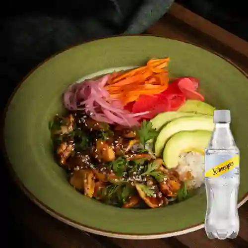 Bowl de Pollo Opcion Liviana +Schweppes Soda 400ml