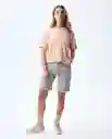 Camiseta Mujer Rosado Talla L 601G000_ROS141310 Americanino