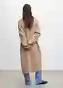 Abrigo Ringo Topo Talla XL Mujer Mango