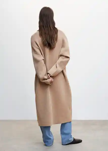 Abrigo Ringo Topo Talla XL Mujer Mango