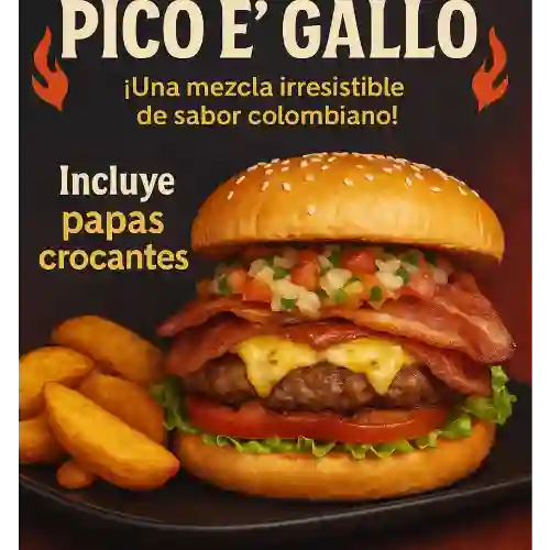Hamburguesa Pico E Gallo