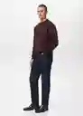 Buzo Sudadera Nola Vino Talla L Hombre Mango