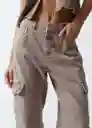 Pantalón Mujer Gris Fungi Medio 8 431G362 Naf Naf