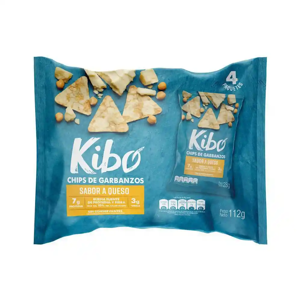 Kibo Chips de Garbanzos Sabor a Queso