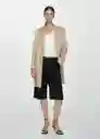 Abrigo Manila Beige Talla L Mujer Mango