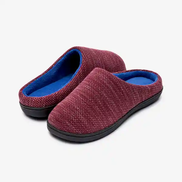 Inkanta Pantuflas Birdseye Mujer Rojo Azul S