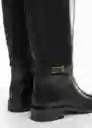 Botas Trote Negro Talla 38 Mujer Mango